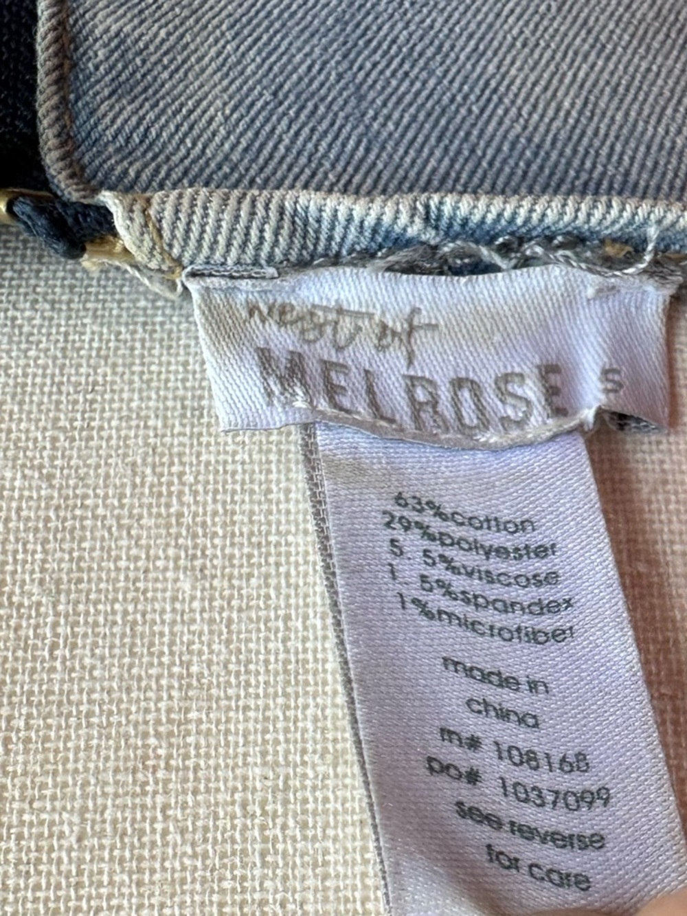 West of Melrose •Denim Bustier Corset Jean denim crop top Small - Picture 4 of 4